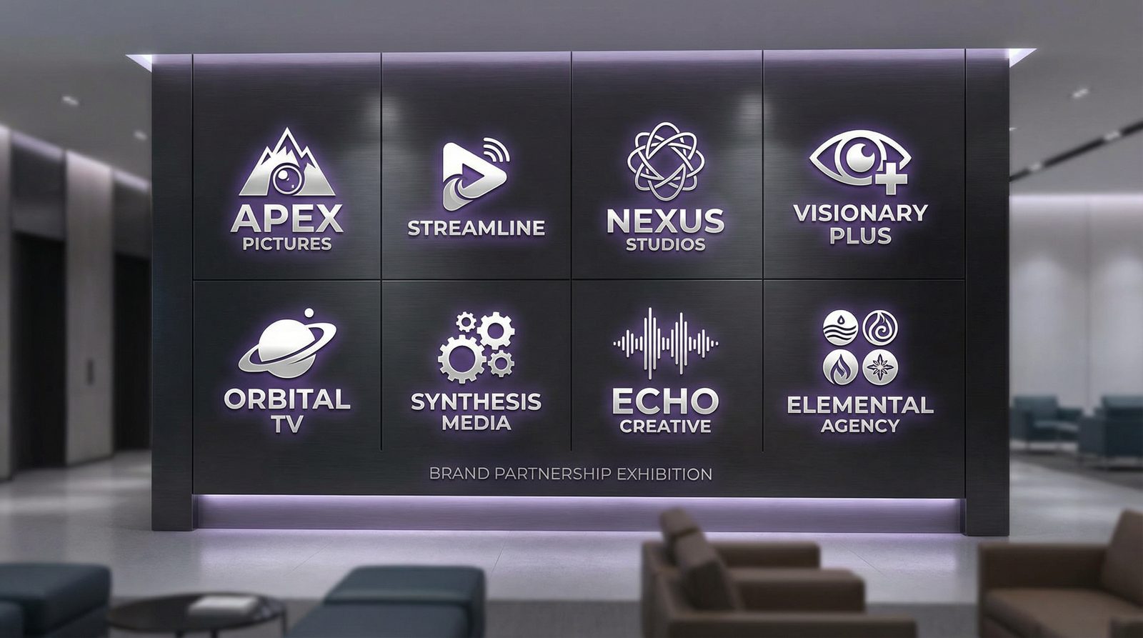 海角社区合作影视品牌Logo墙